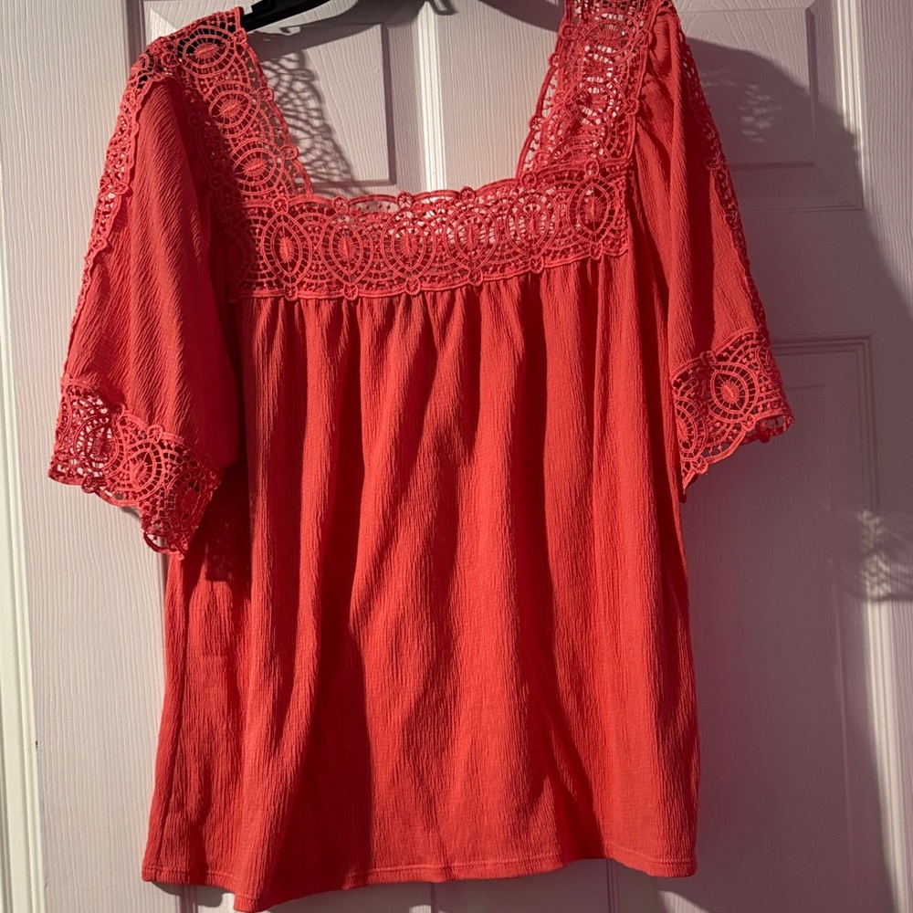 Elegant Lace Trim Top